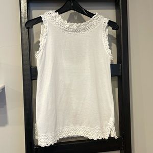 Prada white cotton top size small